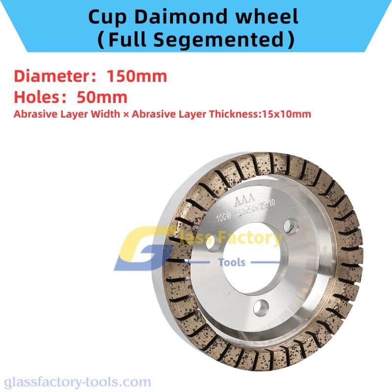 150/175mm Full Segemented Cup Diamond Wheel - Image 3