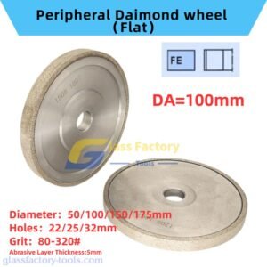 D100mm Flat edge Peripheral Diamond wheel