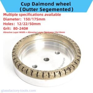 150/175mm Outter Segemented Cup Diamond Wheel