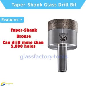 Bronze Taper-Shank Glass Drill Bit