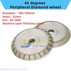 45 degrees Peripheral Diamond wheel