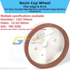 Resin Cup Wheel for glass straight edging machine and Double Edging Machine
