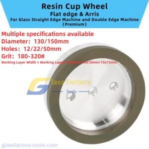 Resin Cup Wheel for glass straight edge machine and Double Edge Machine