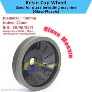 Resin-Bond Diamond Wheel for glass bevelling machine(Glass Mosaic)